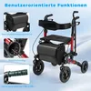 2-in-1 rolstoel en scootmobiel, opvouwbaar, draagvermogen Productafbeelding-voorbeeld 5
