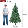 XINZI 210cm Grüner Künstlicher Weihnachtsbaum mit Produktbild-Vorschau 6