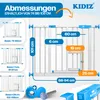 KIDIZ® Absperrgitter zum Klemmen mit Katzenklappe, Produktbild-Vorschau 2
