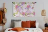 MuchoWow® Wandteppich Wandbehang Dinosaurier - Blumen - Produktbild-Vorschau 4