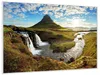 Wallario Wandbild Island Panorama Fluss  Berge und blauer Produktbild-Vorschau 2