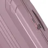 A close-up of a pink suitcase showing the combination lock and handle. Produktbild-Vorschau