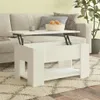 vidaXL Tavolino da salotto bianco 79x49x41 cm in materiale Anteprima dell’immagine prodotto 2