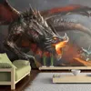 Selbstklebende Folie Fototapete - Dragon fire 196x140 cm Produktbild-Vorschau 2