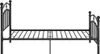 vidaXL Posteľný rošt čierny kov 100x200 cm Náhľad obrázku produktu 3