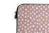 MuchoWow® Laptop Hülle 13 Zoll Rosa - Punkte - Weiß - Produktbild-Vorschau 3