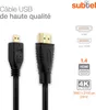 Câble Micro HDMI Type D 3m compatible avec Canon EOS M6 M50 Voir les images du produit 2