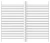 A spread of a notebook with lined pages. Náhled obrázku produktu