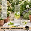 BigDean 2 Stk. Wasserkaraffe aus robustem, geriffeltem Glas Produktbild-Vorschau 7