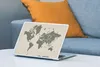 MuchoWow® Laptop Aufkleber Sticker Cover Weltkarte - Tiere Produktbild-Vorschau 4