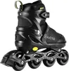 A black inline skate is shown against a white background. Náhled obrázku produktu
