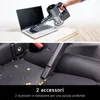 A collage showing a cordless vacuum cleaner being used to clean a laptop and then a car seat. Anteprima dell’immagine prodotto