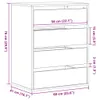 vidaXL Kommode Betongrau 60x41x76 cm Holzwerkstoff Produktbild-Vorschau 8