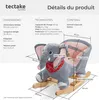 Éléphant à bascule en peluche à partir de 12 mois - gris Voir les images du produit 6
