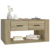 Tavolino in rovere Sonoma 80x50x40 cm Materiale a base di Anteprima dell’immagine prodotto 3