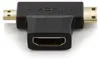 deleyCON Mini + Micro HDMI DUAL Adapter - HDMI Buchse zu Produktbild-Vorschau 2