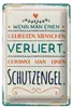 Blechschild Wenn man Menschen verliert gewinnt man Produktbild-Vorschau 1