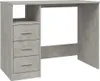 A light gray desk with three drawers on the left side and an open space on the right. Anteprima dell’immagine prodotto
