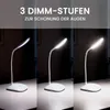 Eaxus® LED Schreibtischlampe - USB oder Batterien. Flexibel Produktbild-Vorschau 2