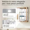 K-Möbel Vetrina sospesa in faggio (80x60x25 cm) con 2 Anteprima dell’immagine prodotto 5