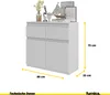 FURNICA - NOAH - Kommode / Sideboard mit 2 Schubladen und 2 Produktbild-Vorschau 2
