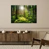 Leinwandbild  Waldbäume Natur 120x80 Feeby Grün bild für Produktbild-Vorschau 2