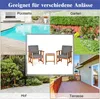 COSTWAY 3tlg. Balkonmöbel Set, Beistelltisch mit 2 Stühlen, Produktbild-Vorschau 7