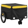 vidaXL Fahrradanhänger Schwarz und Gelb 45 kg Eisen Produktbild-Vorschau 4