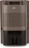 The back view of a brown and black dehumidifier. Produktbild-Vorschau