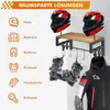 Helmhalterung Wand, Motorradhelm Halterung mit 4 Clips und Produktbild-Vorschau 2