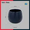 KOTARBAU® Blumentopf Kobaltblau Keramik rund ⌀ 12 cm Höhe Produktbild-Vorschau 3