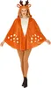 Reh Poncho Rentier Karnevalskostüm Damen Fasching Produktbild-Vorschau 5