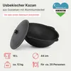 Utschak Ø44cm 2mm Stahl Feuerofen mit Abzugsrohr Produktbild-Vorschau 3