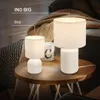Nočná lampa E14 látkové tienidlo stolová lampa káblový Náhľad obrázku produktu 8