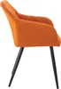 Esszimmerstuhl HLO-CP76 Stoff  orange Produktbild-Vorschau 3