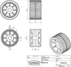 Váleček EVA boční váleček bezkolejný SUPROD, Ø 120 mm, Náhled obrázku produktu 3
