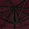 vidaXL Parasol avec mât en aluminium 600 cm rouge bordeaux Voir les images du produit 3