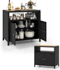 Armadio da giardino in rattan KOMFOTTEU, credenza con piano Anteprima dell’immagine prodotto 1