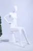 Frau FC-66W weibliche sitzende Schaufensterpuppe weiß matt  Produktbild-Vorschau 6