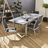 Set tavolo da giardino allungabile in alluminio con 6 Anteprima dell’immagine prodotto 10
