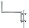 PremiumX Z-Ausleger 50cm Ø 42mm Stahl mit Schellen SAT Mast Produktbild-Vorschau 2