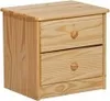 Kommode Bernd 2 Schubladen Kiefer Massivholz lackiert Produktbild-Vorschau 2