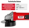 WALTER Winkelschleifer 1200W, 125mm, schwarz/rot, Produktbild-Vorschau 5