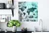 MuchoWow® Poster Weltkarte - Smoke - Grau 50x50 cm - Produktbild-Vorschau 3