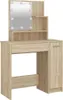 vidaXL Schminktisch mit LED Sonoma-Eiche 86,5x35x136 cm -  Produktbild-Vorschau 4