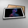 Gerahmtes Poster - Schwarzer Rahmen - Frau Ultraviolett Produktbild-Vorschau 3