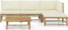 set di 5 pezzi per salotto da giardino con cuscini in bambù Anteprima dell’immagine prodotto 1