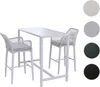 Set tavolo da bar + 2 sgabelli da bar HWC-P91, sedia da bar Anteprima dell’immagine prodotto 8