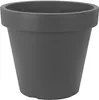 Plastikblütenpot -Anthrazit Ø39 cm - doppelt -gewandt - Produktbild-Vorschau 4