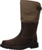 A single brown boot with a tan felt upper, shown from the side against a white background. Voir les images du produit